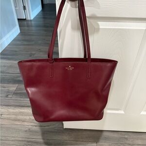 Kate Spade Burgundy Leather Tote